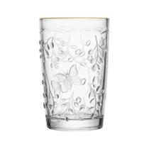 Copo Lyor New Butterfly com Fio de Ouro Cristal 330ml