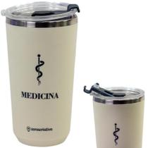 Copo Medicina Profissão Medico Medica Térmico Quente Gelado 500ml Com Tampa - Zona Criativa Copo Medicina Profissão Medico Medica Térmico Quente Gelado 500ml Com Tampa - Zona Criativa