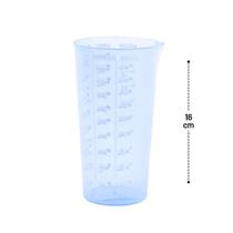 Copo Medidor 500ml Plástico Azul