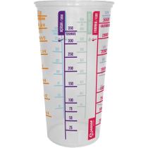 Copo Medidor 550ml Com Medidas Coloridas Jaguar