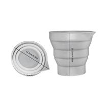 Copo Medidor De Silicone Dobrável 50-500ml Multiuso Portátil Para Resina Epóxi E Joias DIY