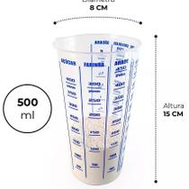 Copo Medidor Graduado de 500ml/ Açucar/ Arroz/ Semolina/ Xícara