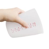 Copo medidor silicone flexivel dosador jarra medidora Copo medidor silicone flexivel dosador jarra medidora