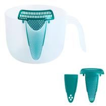 Copo Medidor Tigela 1L. Misturador Com Filtros Removíveis