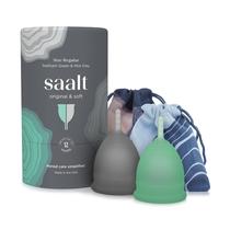 Copo Menstrual Saalt Twin Pack - Silicone Reutilizável de Grau Médico