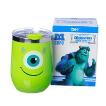 Copo Mike Wazowski Semi-térmico 400ML Com Tampa Oficial Monstros S.A. Disney - Zona Criativa