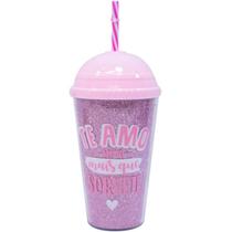 Copo Milkshake Rosa 450ml - Projeto Kiwi