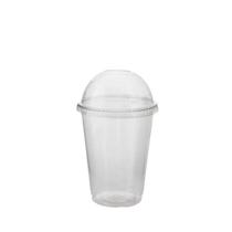 Copo Milkshake Transparentes Bolha Com Tampa Furo De 330 Ml - Clenup