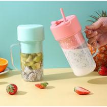 Copo Mini Liquidificador Mixer Elêtrico Batedor Shake Frutas Whey Suplementos Juicer Bottle - new'ion