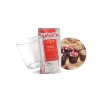 Copo Mini Prafesta Translucido Descartável Cristal Kit 500UN