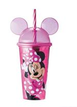 Copo Minnie 500ml com Orelha e Canudo, Imagem Adesivada - Avon Copo Minnie 500ml com Orelha e Canudo, Imagem Adesivada - Avon