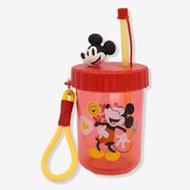 Copo Minnie Mouse e Mickey Mouse com Canudo Flip 500ml Disney Copo Minnie Mouse e Mickey Mouse com Canudo Flip 500ml Disney