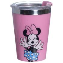 Copo Minnie Mouse Quente Gelado 300ml Com Tampa Oficial Disney