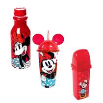 Copo Minnie, Porta escova Minnie Garrafinha da Minnie 3unid Copo Minnie, Porta escova Minnie Garrafinha da Minnie 3unid
