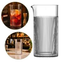 Copo Mixing Glass Para Mixologia Canelado Em Vidro Drink 720ml Copo Mixing Glass Para Mixologia Canelado Em Vidro Drink 720ml
