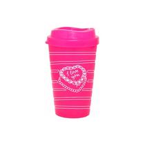 Copo Mug 300mL Rosa Neon Colecao AMOR I Love You Copo Mug 300mL Rosa Neon Colecao AMOR I Love You