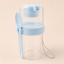 Copo Multiuso Bebê Para Bebida Salada De Frutas Com Talher Copo Multiuso Bebê Para Bebida Salada De Frutas Com Talher