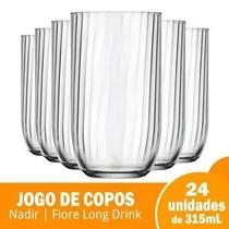 Copo Nadir Fiore Long Drink 315ml Vidro Kit 12 Unidades Copo Nadir Fiore Long Drink 315ml Vidro Kit 12 Unidades