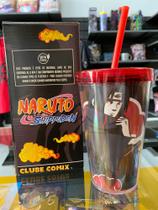 Copo Naruto Shippuden com canudo