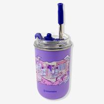 Copo neo c/canudo 300ml friends Copo neo c/canudo 300ml friends