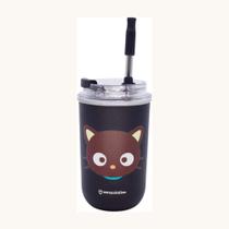 Copo Neo com Canudo 300ml Chococat Zona Criativa - 10026849 Copo Neo com Canudo 300ml Chococat Zona Criativa - 10026849