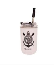 Copo neo com canudo 300ml corinthians Copo neo com canudo 300ml corinthians