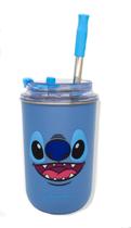 Copo Neo Com Canudo 300ml Stitch Copo Neo Com Canudo 300ml Stitch
