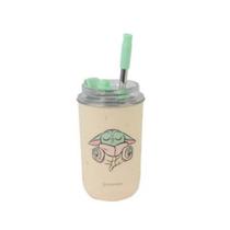 Copo Neo Com Canudo Baby Yoda - Star Wars
