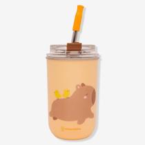 Copo Neo Com Canudo Capivara - Zonacriativa Copo Neo Com Canudo Capivara - Zonacriativa