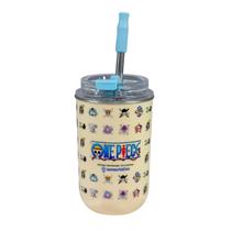 Copo Neo com Canudo One Piece 300 ml Zona Criativa 02774