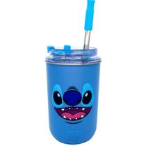 Copo Neo Stitch Com Canudo Zona Criativa Infantil
