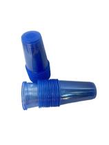 Copo Neon acrílico 300ml Azul transparente- Combo 500un
