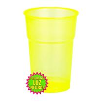 Copo Neon Amarelo Descartável 300ML - Kit 50 Unidades