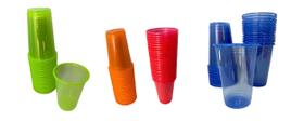 Copo Neon Colorido Biodegradável Descartável Premium 200 Un Copo Neon Colorido Biodegradável Descartável Premium 200 Un