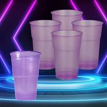 Copo Neon descartável 300ml com 100 unidades ideal para balada festa aniversário brilha no escuro