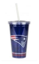 Copo Nfl Com Canudo New England Patriots 480ml Copo Nfl Com Canudo New England Patriots 480ml
