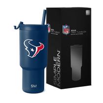 Copo NFL Houston Texans 900ml - Moderno com Tampa Giratória Copo NFL Houston Texans 900ml - Moderno com Tampa Giratória