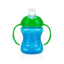 Copo Nuby com alça e super bico de silicone 240ml azul - Nûby Copo Nuby com alça e super bico de silicone 240ml azul - Nûby