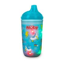 Copo Nuby térmico pisca pisca 300ml Azul bebe