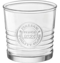 Copo Officina 1825 Bormioli Rocco 8x9cm Vidro Transparente 300ml 6pçs para Água Suco Drinks e Bar