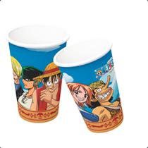 Copo One Piece Festa Aniversario Infantil Kit 8 Unidades