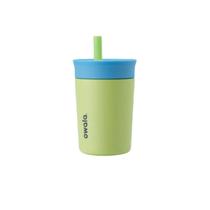 Copo Owala Tumbler Infantil Stainless Steel Termica 12Oz/355Ml-Azul/Verde(Turtley Awesome)