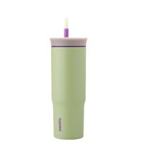 Copo Owala Tumbler Stainless Steel Termica 24Oz/710Ml-Cinza/Verde (Hip Cactus)