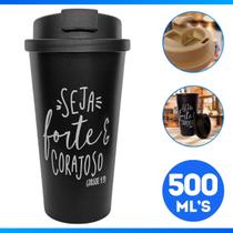 Copo P/ Viagem C/ Tampa e Bico Para Café/Chá 500ml