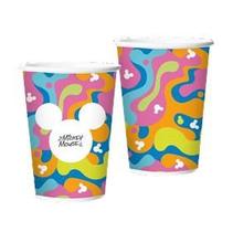 Copo Papel 180 Ml Mickey Cores 12 Unidades - Regina - Rizzo Festas