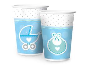 Copo Papel 180Ml Festa Festa Cha de Bebe Menino 12 Unidades - Regina - Rizzo Festas