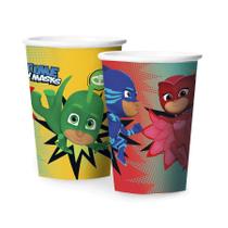 Copo Papel 180ml Festa PJ Masks 2 - 12 Unidades Regina