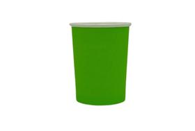 Copo Papel 200ml Verde Claro C/8 Forfest