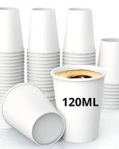 Copo Papel Branco Descartável Vabene 120ml Kit Com 50 unidades Copo Papel Branco Descartável Vabene 120ml Kit Com 50 unidades