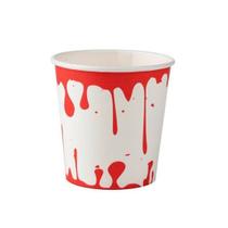 Copo Papel Halloween Sangue 210ml - 20 Un